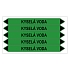 Značení potrubí, kyselá voda,5 ks, 150 × 12 mm